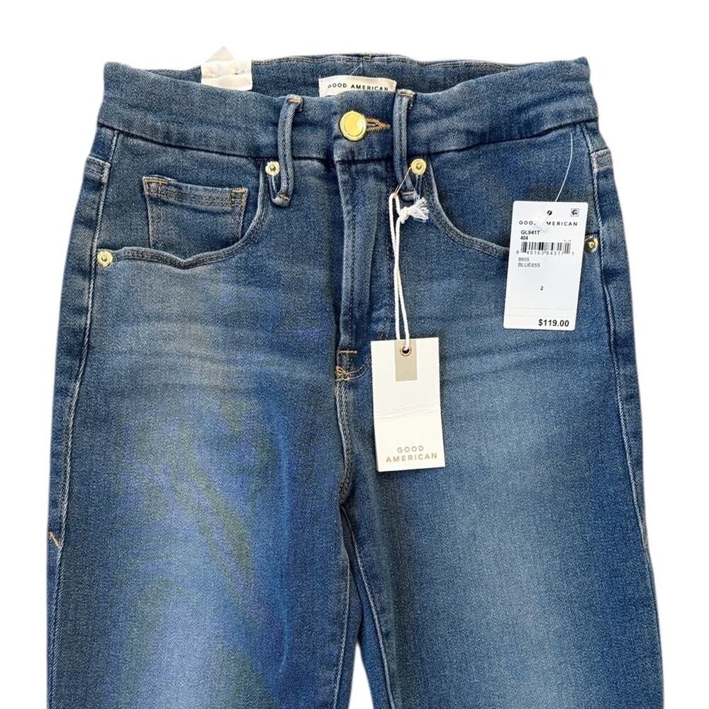 Good American Good Legs Skinny Sculpting Jeans Stretch Blue655 Women’s 26 NEW - Picture 5 of 11